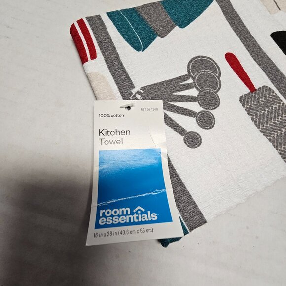 New Kitchen Towel Room Essentials Cotton 16 X 28 Baking Accessories Print - Picture 7 of 11